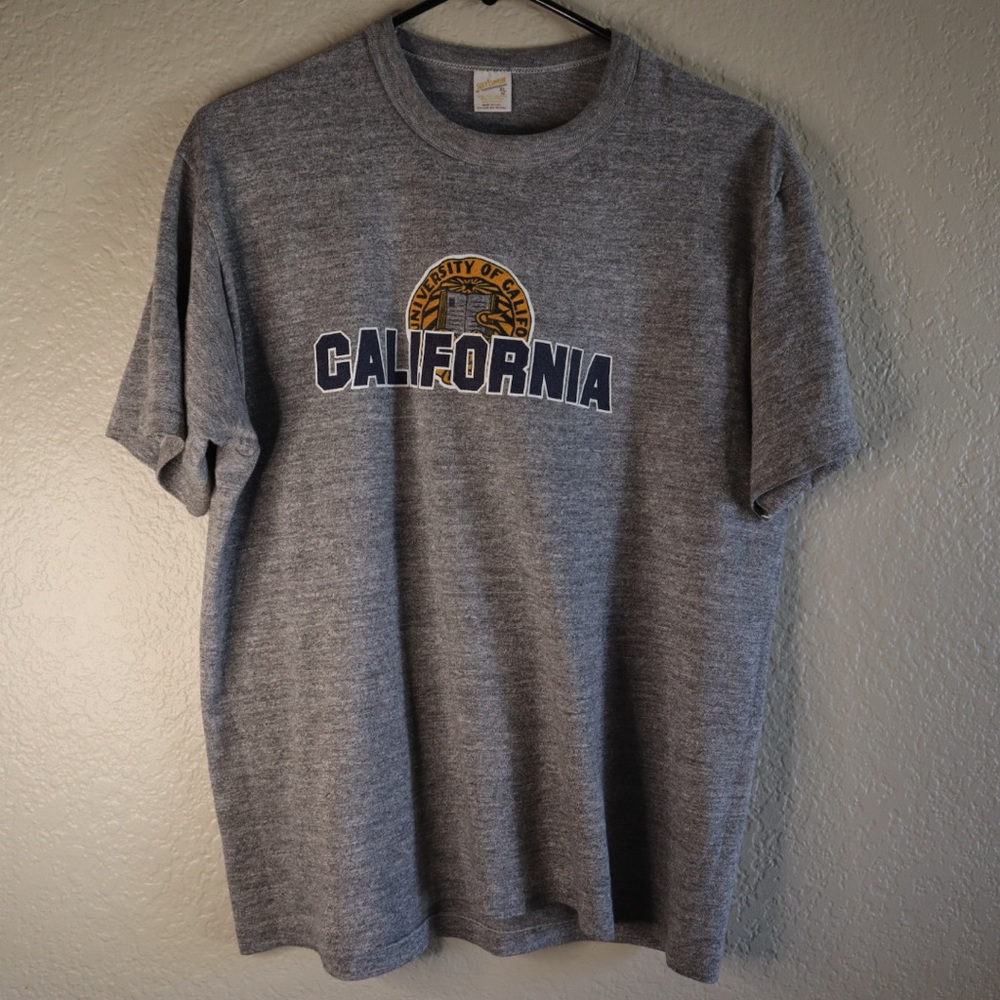 University of California sports tee single stitch